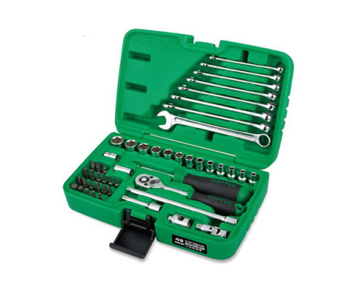 Набор инструмента TOPTUL 1/4" + ключи 49ед. GCAI4901