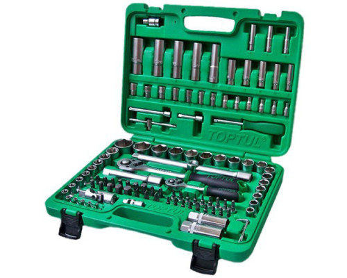 Автомобильный набор инструментов 1/4", 1/2" 108ед. (6-гр.) TOPTUL GCAI108R