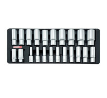 Набор головок длинных 1/2" 8-32мм 22ед. (в ложементе) TOPTUL GAAT2202