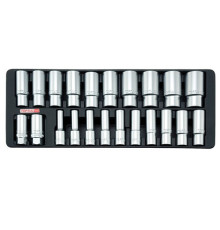 Набор головок длинных 1/2" 8-32мм 22ед. (в ложементе) TOPTUL GAAT2202
