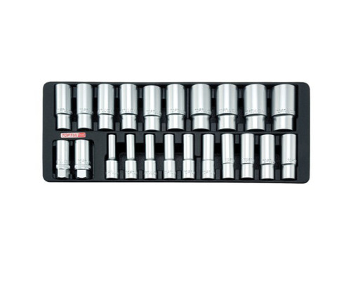 Набор головок длинных 1/2" 8-32мм 22ед. (в ложементе) TOPTUL GAAT2202