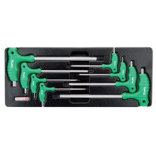 Набор ключей TORX с ручкой L-обр. (в ложементе) TOPTUL GAAT0804