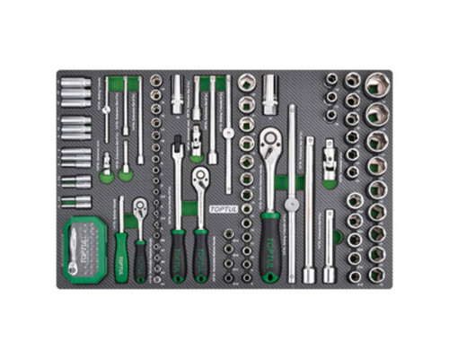 Набор инструмента в ложементе 1/4", 3/8", 1/2" 126ед. TOPTUL GEDC611