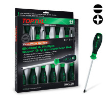 Набор профессиональных отверток 11 ед. PRO-PLUS SERIES TOPTUL GFE-1101