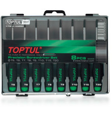 Набор отверток для точных работ TOPTUL (T5-T20) 8ед. GAAW0801
