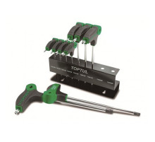Набор ключей TORX с ручкой L-обр. TOPTUL T10-T50 9ед. GAAX0901