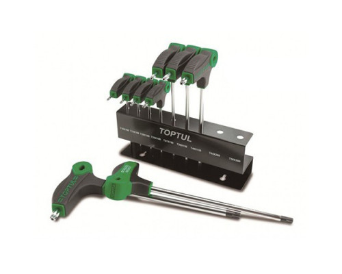 Набор ключей TORX с ручкой L-обр. TOPTUL T10-T50 9ед. GAAX0901