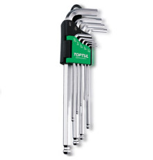 Набор шестигранников дюймовых с шаром TOPTUL 1/16"-3/8" 9ед. GBAL0901