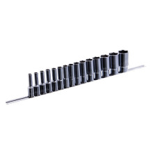 Набор головок длинных на планке TOPTUL 12-гр. 1/2" 15ед. 8-32мм GAAQ1607U