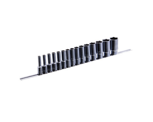 Набор головок длинных на планке TOPTUL 12-гр. 1/2" 15ед. 8-32мм GAAQ1607U