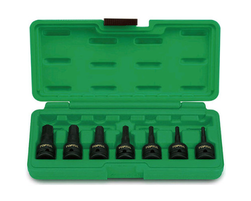 Набор насадок ударных HEX TOPTUL 1/2" 4-14мм 7 ед. GDAI0702