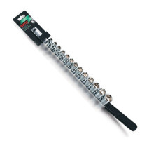 Набор головок дюймовых на планке TOPTUL 1/2" 19 ед. GAAQ1608U