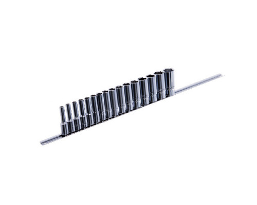 Набор головок длинных на планке TOPTUL 12-гр. 1/2" 15ед. 8-24 мм GAAQ1606U-12