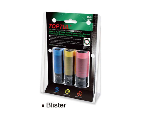 Набор головок для шиномонтажа TOPTUL 1/2" 3ед. Pro-Series GDAS0301