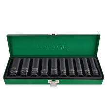 Набор головок дюймовых ударных длинных TOPTUL 1/2" 7/16-1" 10ед. GEAD1002