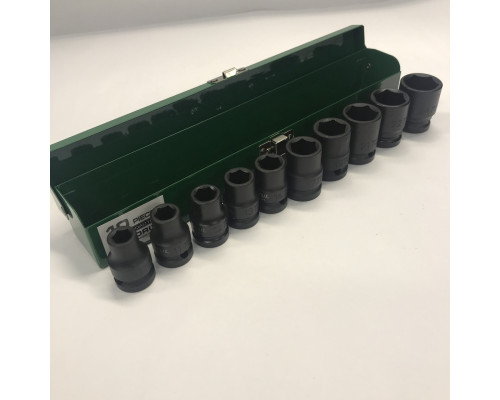 Набор ударных головок TOPTUL 1/2" 10-24мм 10ед. GDAD1001