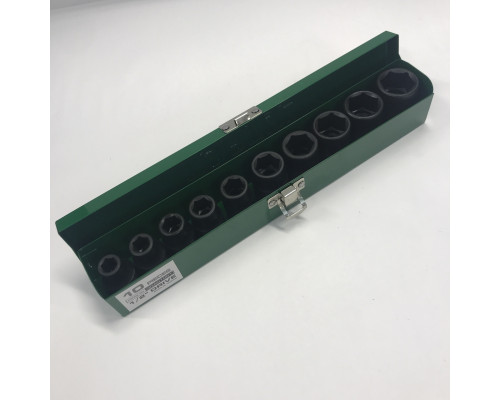 Набор ударных головок TOPTUL 1/2" 10-24мм 10ед. GDAD1001
