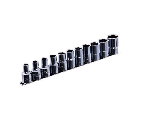Набор 12-гранных головок на планке TOPTUL 12-гр. 1/2" 11ед. 8-22мм GAAQ1601U-12