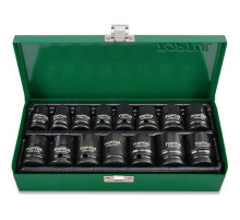 Набор ударных головок TOPTUL 1/2" 10-24мм 15ед. GDAD1501