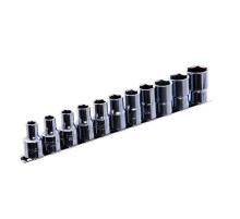 Набор головок торцевых на планке TOPTUL 1/2" 11ед. 8-22мм GAAQ1601U