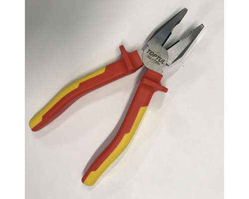 Плоскогубцы с изолированными ручками (пассатижи) 8" 1000V VDE TOPTUL DGCA2208