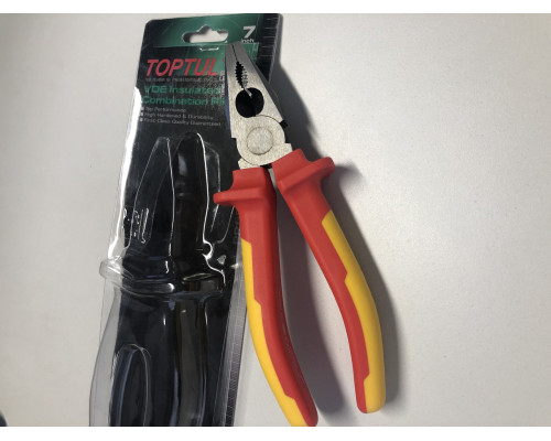 Пассатижи электрика 7" 1000V VDE TOPTUL DGCA2207