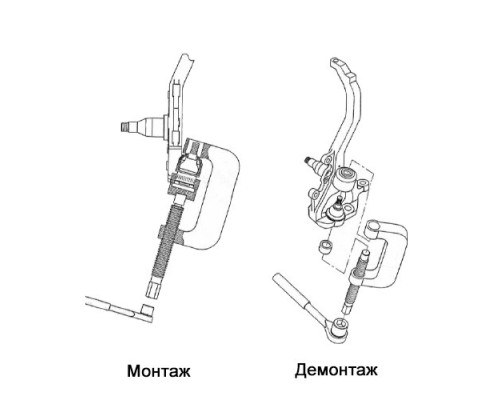 Съемник шаровых опор Mercedes (MB W211, W220, W230) (ХЗСО) BJIR041MB