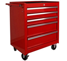 Тележка инструментальная на колесах 5 секций TORIN TBR-L4005-X