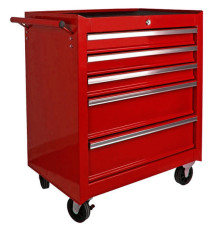 Тележка инструментальная на колесах 5 секций TORIN TBR-L4005-X