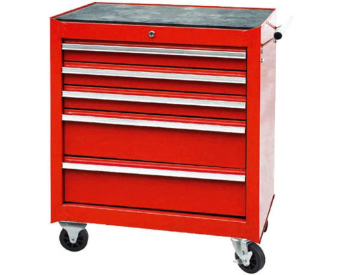 Тележка инструментальная на колесах 5 секций TORIN TBR-L4005-X