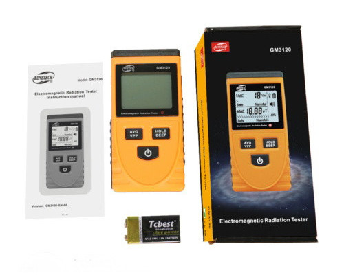 Тестер электромагнитного излучения (1-1999В/м, 0.01-19,99μt) BENETECH GM3120
