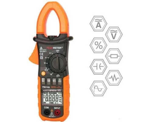 Токовые клещи с функциями мультиметра и True RMS PROTESTER PM2108