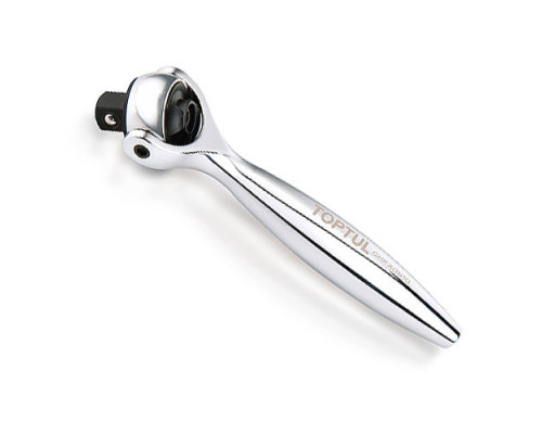 Мини трещетка 1/4" с шарниром (360°) 90 зубцов TOPTUL CHKX0810