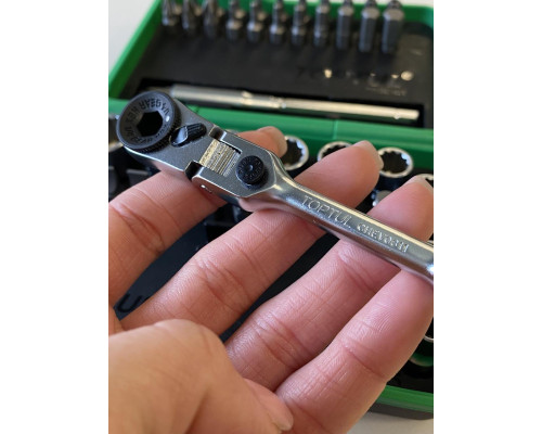 Трещотка мини 1/4" с шарниром TOPTUL 60 зубцов (исп. с FTDF0810) CHEV0811