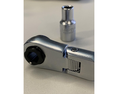 Трещотка мини 1/4" с шарниром TOPTUL 60 зубцов (исп. с FTDF0810) CHEV0811