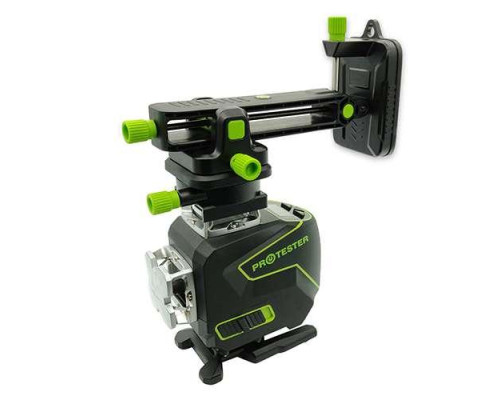 Профессиональный лазерный уровень PREMIUM, 4x360°(LCD, Bluetooth, ДУ, зеленый луч) PROTESTER LL516G