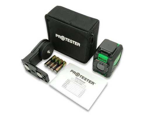 Построитель плоскостей лазерный H360°/1V, (зеленый луч) PROTESTER LL305G