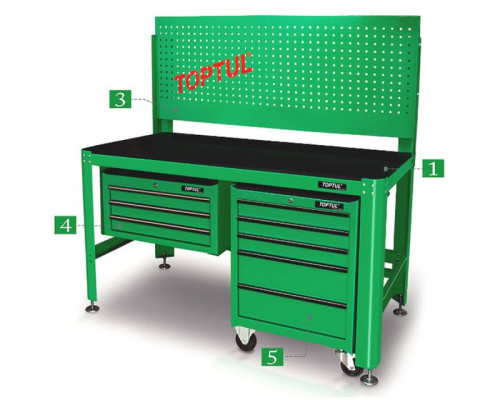 Панель для верстака TOPTUL (20 крючков) TAAH1606