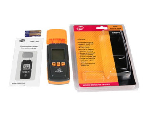 Влагомер древесины 0-41% (28 пород, 4 типа) BENETECH GM605