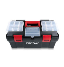 Ящик для инструментов пластиковый 3 секции 445x240x205 TOPTUL TBAE0302