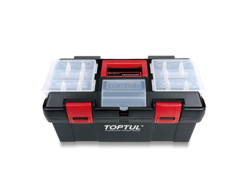 Ящик для инструментов пластиковый 3 секции 445x240x205 TOPTUL TBAE0302