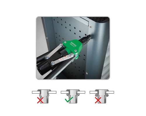 Заклепочник для резьбовых заклепок TOPTUL M5,M6,M8,M10,M12 JBBB0512