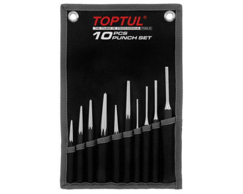 Набор выколоток и керн в чехле TOPTUL 10ед. GPAQ1001
